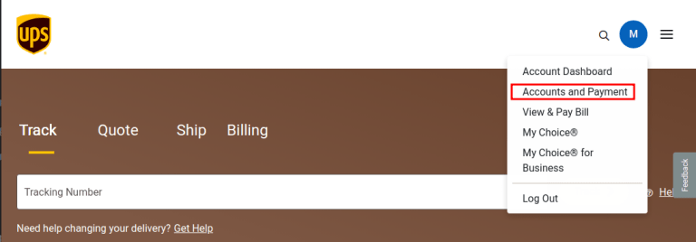 显示如何从主屏幕导航到“账户和支付”页面。