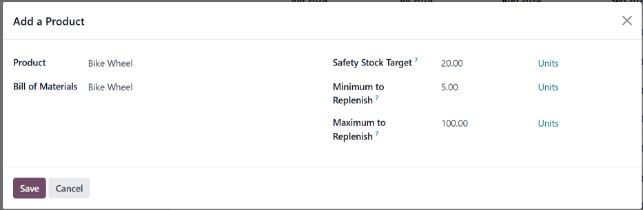 MPS 中的添加产品弹出窗口。
