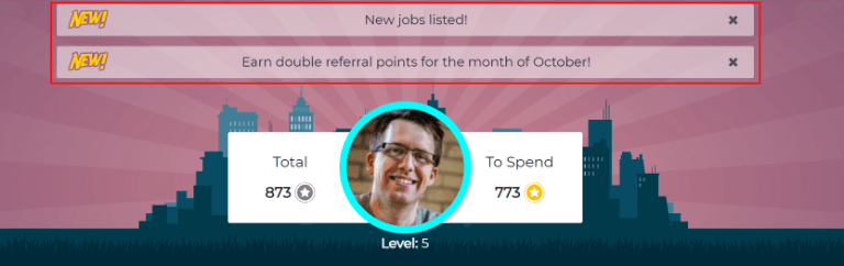 用户照片上方会出现两个警示横幅。