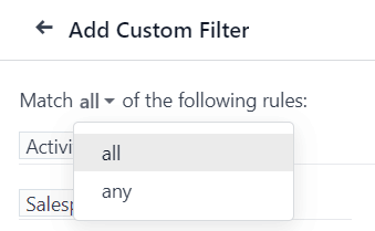 线索讨论区中逾期活动通知的示例。