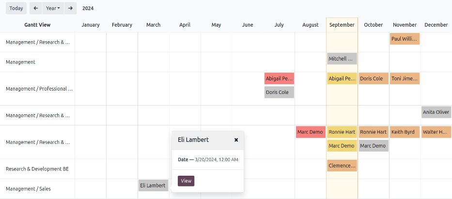 一份显示所有评估的报告，用于评估分析报告。