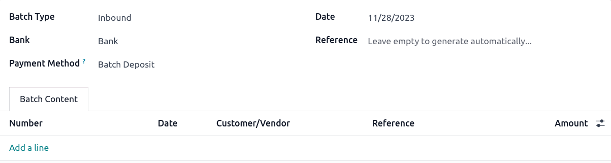 填写新的入库批量付款表格