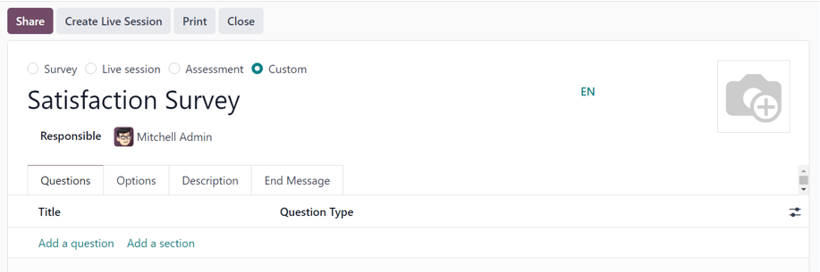 图表视图在Odoo电子邮件营销应用程序中的显示方式。