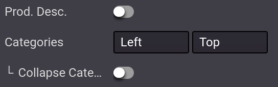 电子商务网站的类别选项