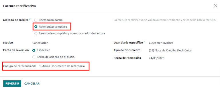 信用票据，用于取消所引用的文档。