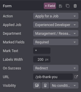 编辑表单以更改其操作