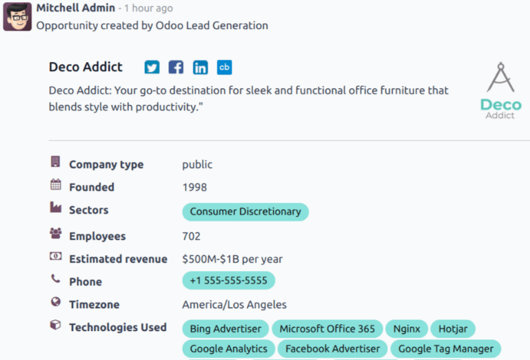 新生成线索的 chatter 线程。