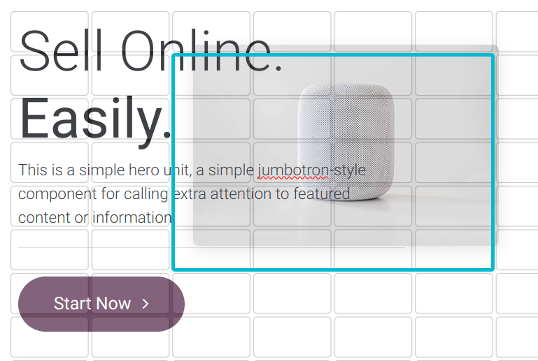 当选择网格布局时，选择一张图片并将其拖放到所需位置。