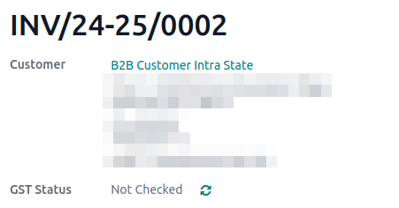 检查发票的 GSTIN 状态