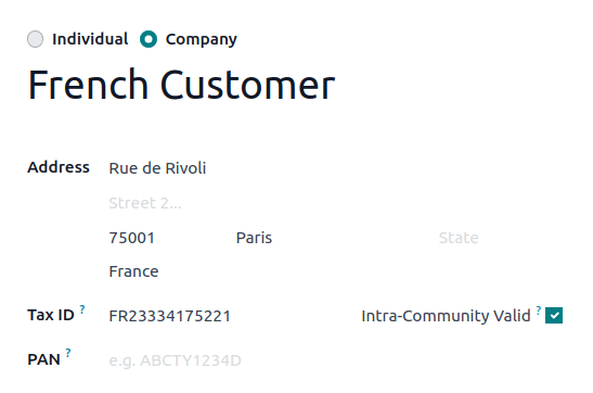 联系人记录上的欧盟内部有效复选框