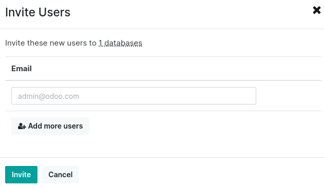 邀请用户加入数据库
