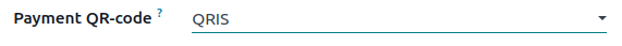 选择 QRIS 二维码选项