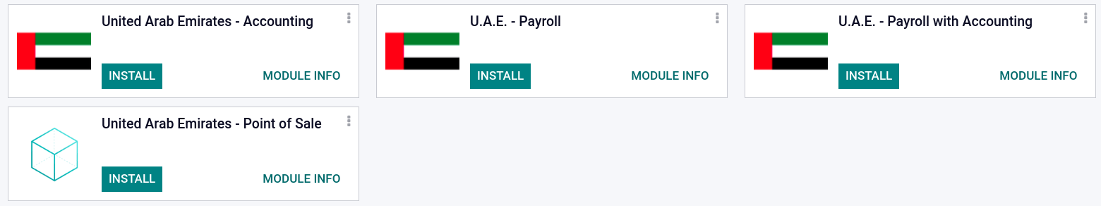 选择要安装的模块。