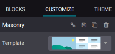 选择一个砌体构建块模板