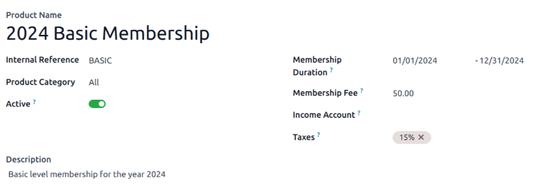 会员应用中的新会员产品。