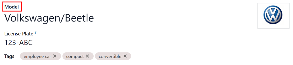 新车表单，显示型号部分。