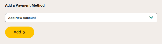 显示下拉菜单中的 "添加账户" 选项。