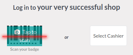 启用多收银员功能时打开会话的窗口
