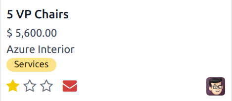 CRM 管道中的一个商机示例。