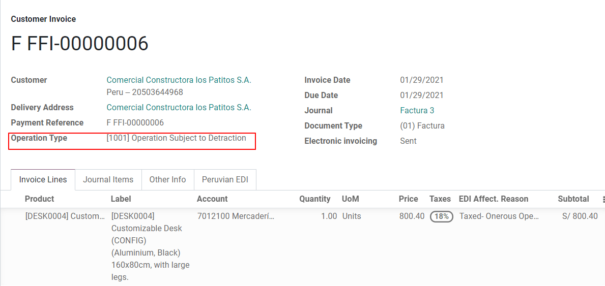 发票上的扣款代码。