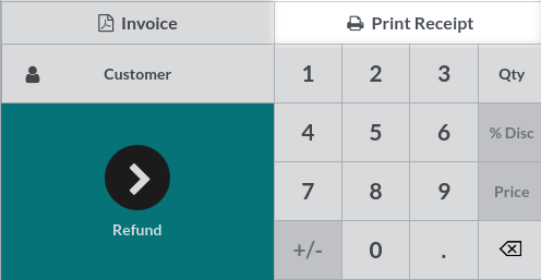 从后端打印收据按钮