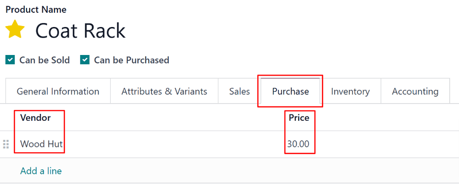 指定供应商的产品形式。