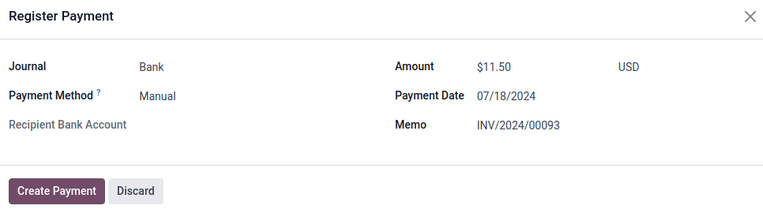 注册付款的弹出窗口。