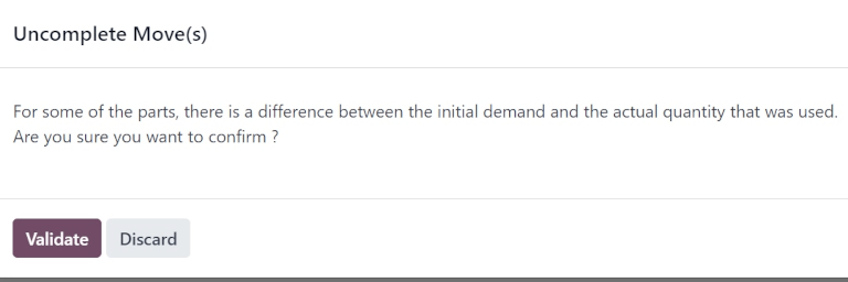 未完成移动弹出窗口，用于未使用的零件。