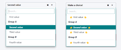 SelectMenu 使用与自定义示例