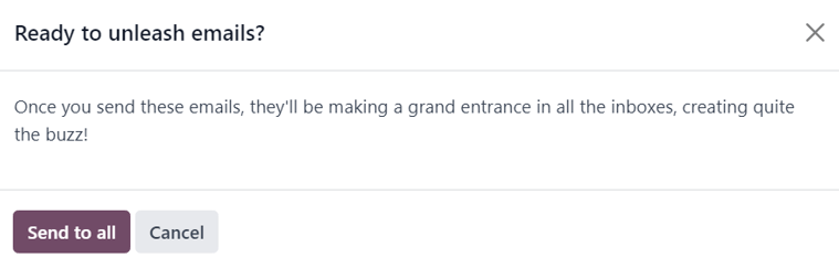 在 Odoo 中选择添加流时的弹窗视图。