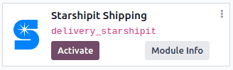 Odoo Apps 模块中的 Starshipit 运输模块。