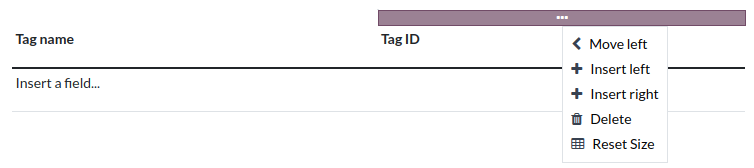 在动态表格中添加一列。