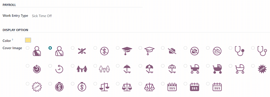 请假类型表单的下半部分，已填写所有病假信息 。